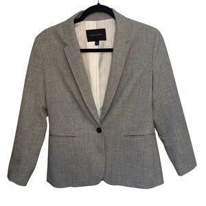 Banana Republic Women's Light Gray Blazer and Skirt, Women’s Size 6